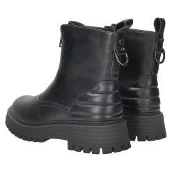 Anfibi con zip frontale.Tacco alto 4cm