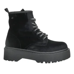 Anfibi con zip frontale.Tacco alto 4cm