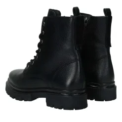 Anfibi in vera pelle.Tacco alto 3cm