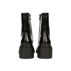 Anfibi in vernice. Tacco largo alto 5cm