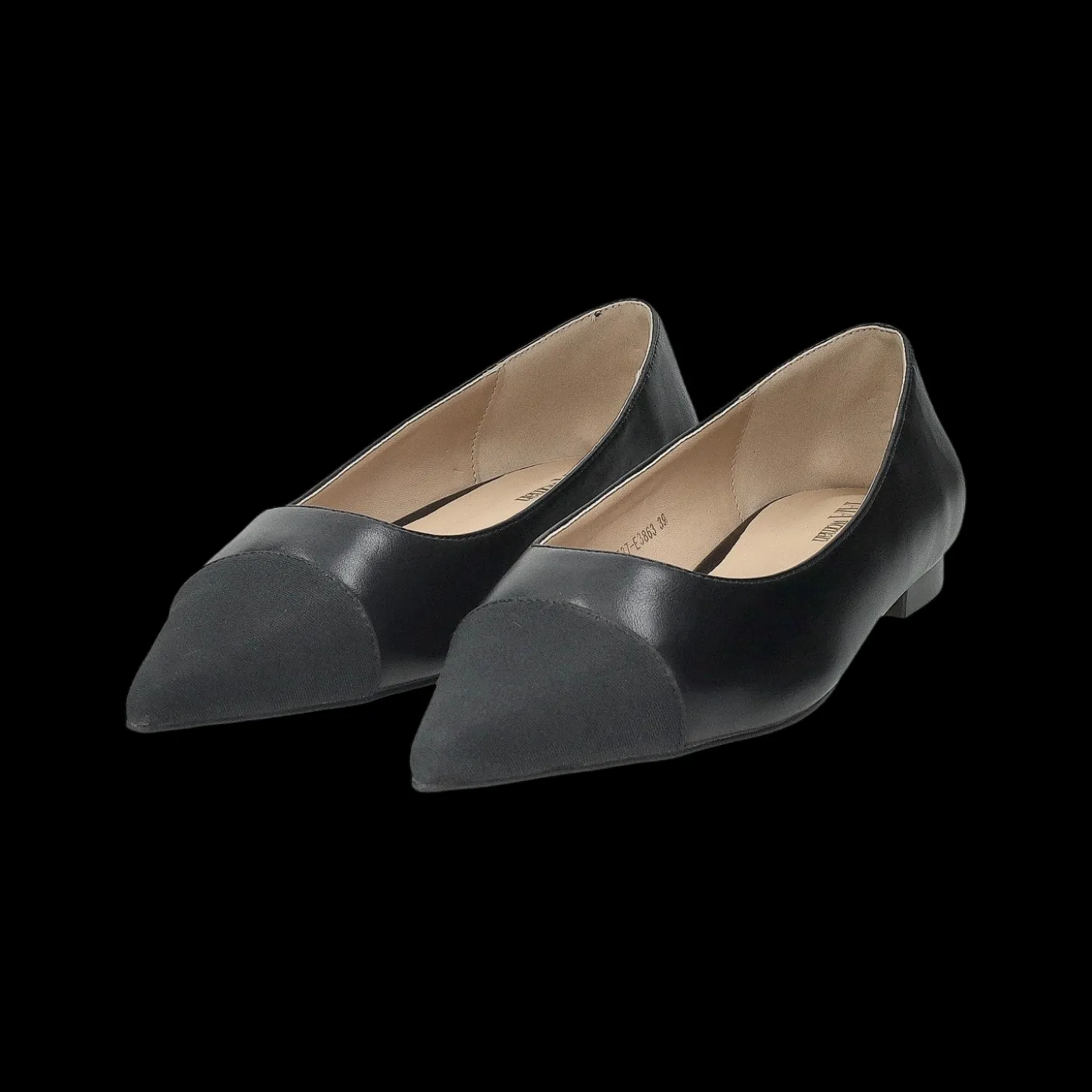 Ballerine con punta in tessuto