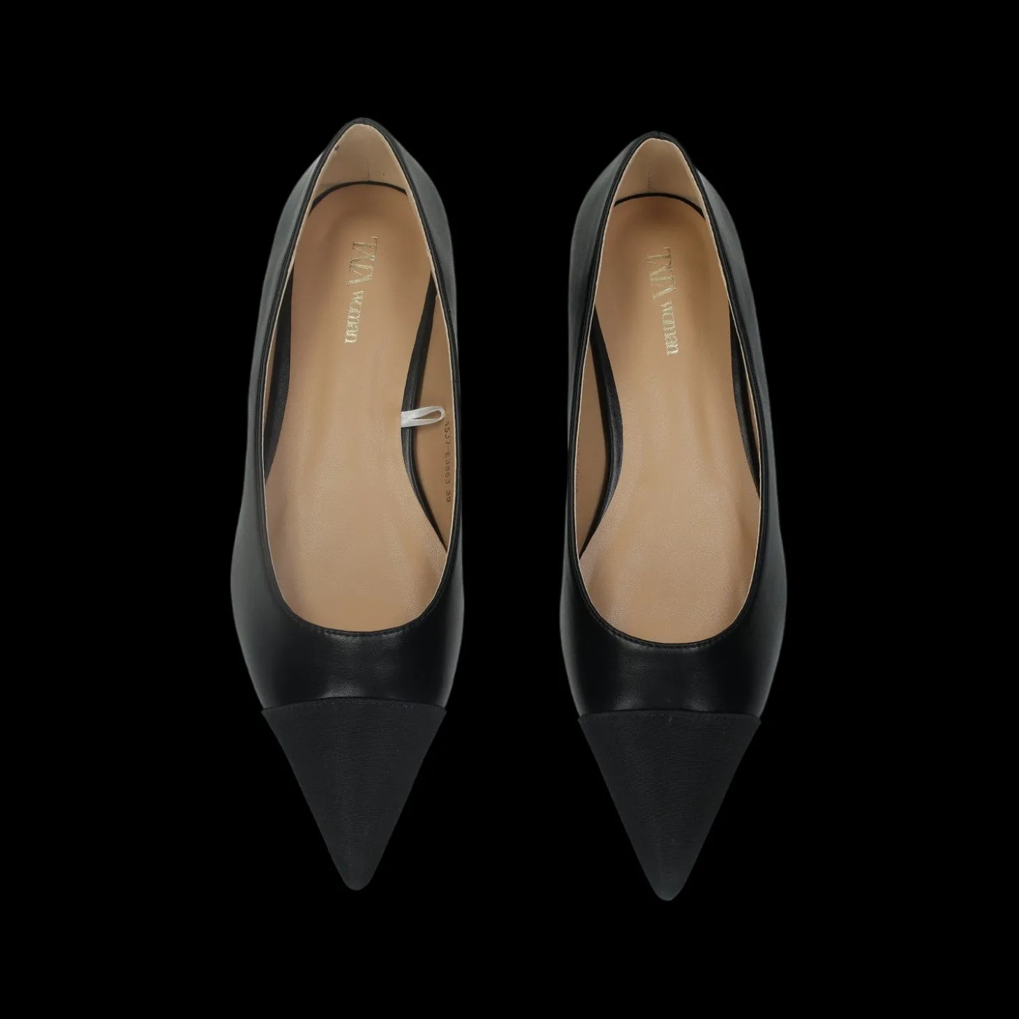 Ballerine con punta in tessuto