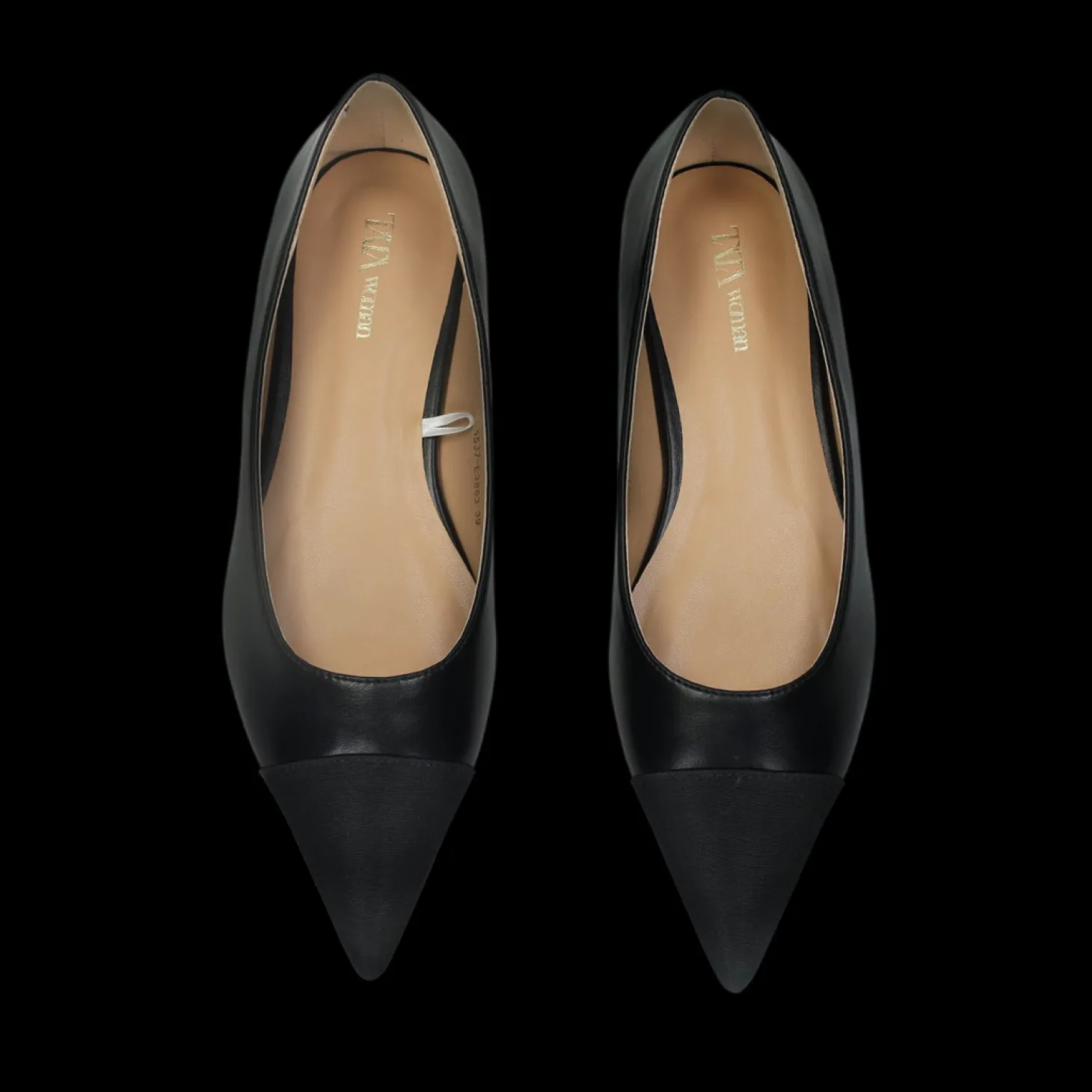 Ballerine con punta in tessuto