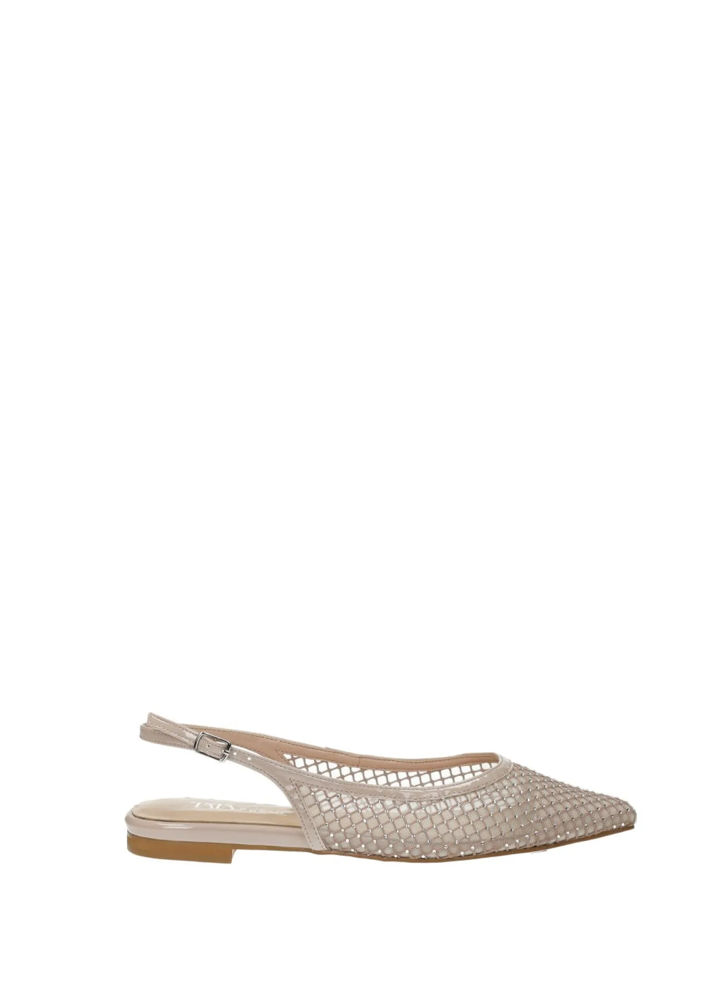 Ballerine in rete con strass