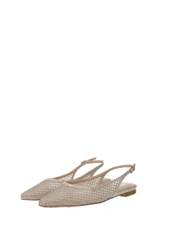 Ballerine in rete con strass