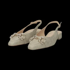 Ballerine slingback con cinturino in fibbia