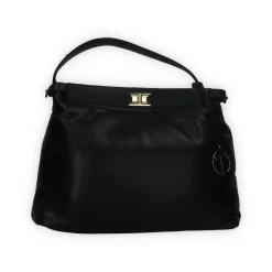 Borsa a secchiello con chiusura.