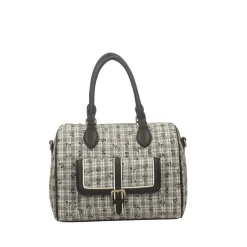 Borsa a spalla con tasca sul davanti