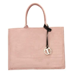 Borsa pied-de-poule beige e marrone