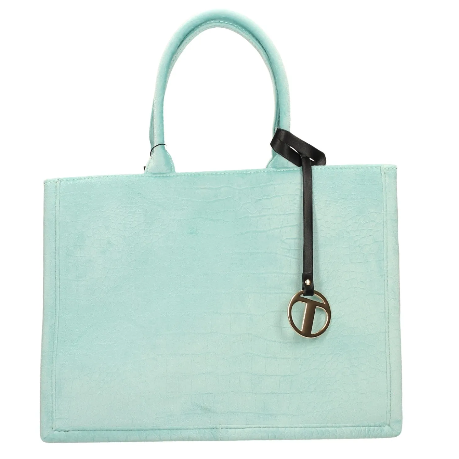 Borsa pied-de-poule beige e marrone