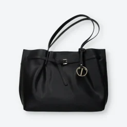 Borsa shopper con dettaglio fibbia