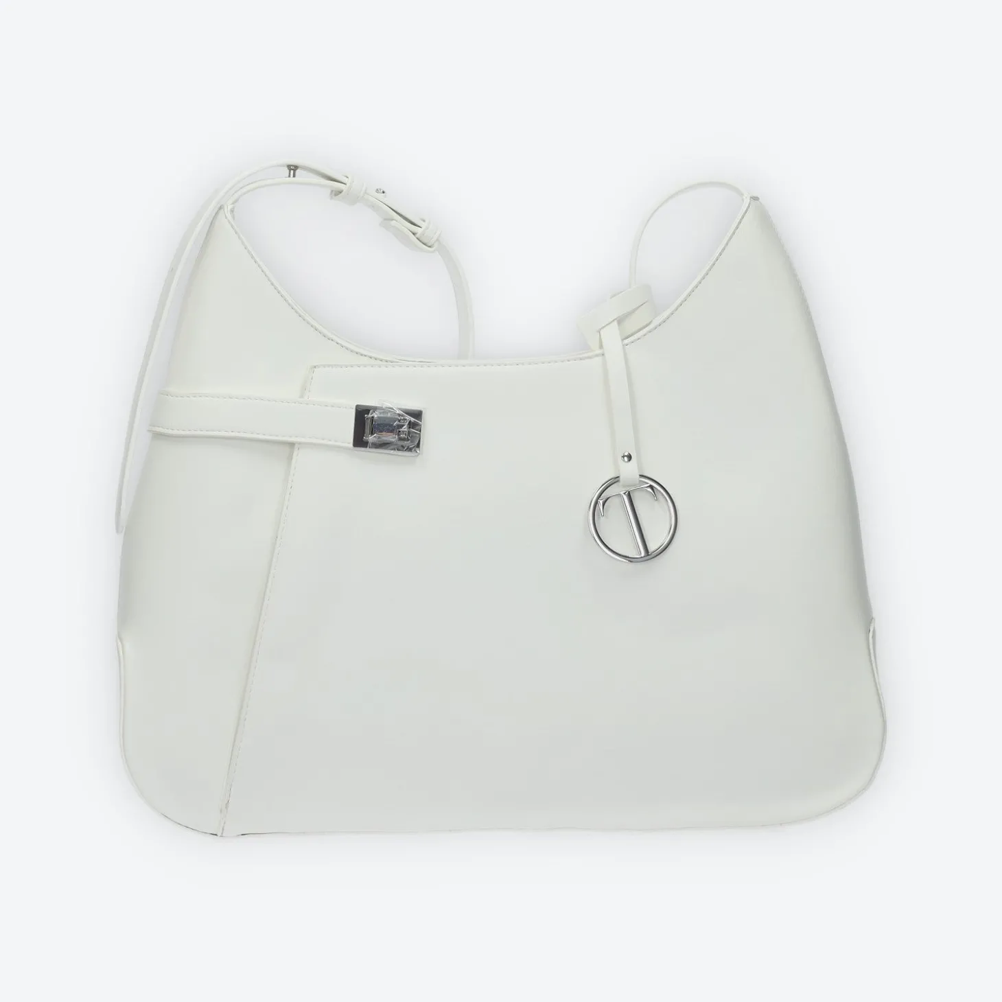 Borsa shopper con logo pendente