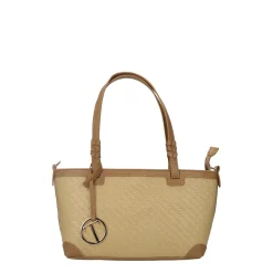 Borsa shopper con manico intrecciato