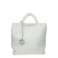 Borsa shopper in tessuto spalmato