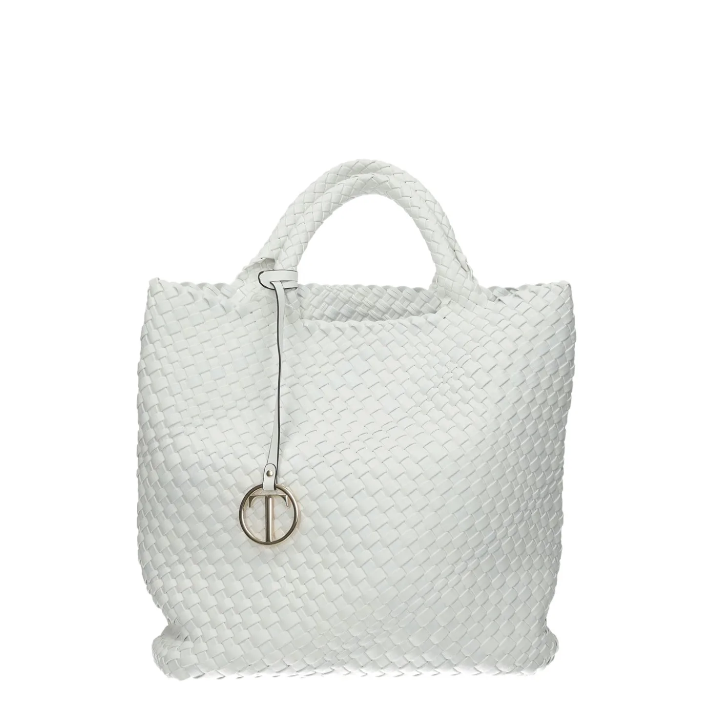 Borsa shopper in tessuto spalmato