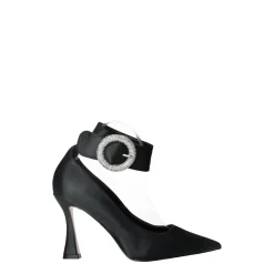 Décolleté con fibbia in giiello.Tacco alto 10cm