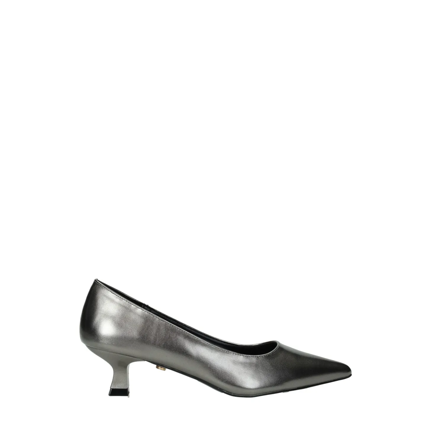 Décolleté effetto metallizzato.Tacco alto 5.5cm