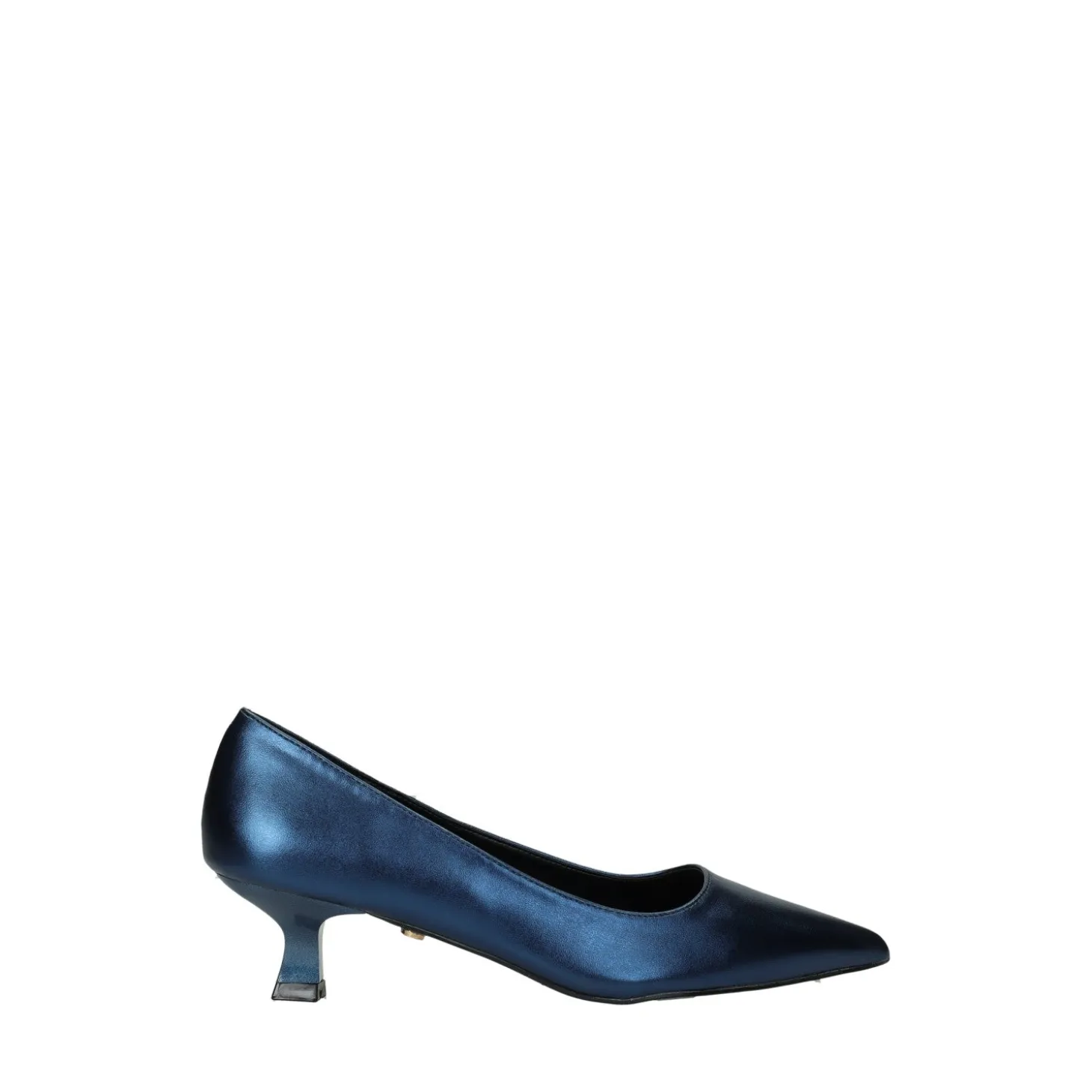 Décolleté effetto metallizzato.Tacco alto 5.5cm