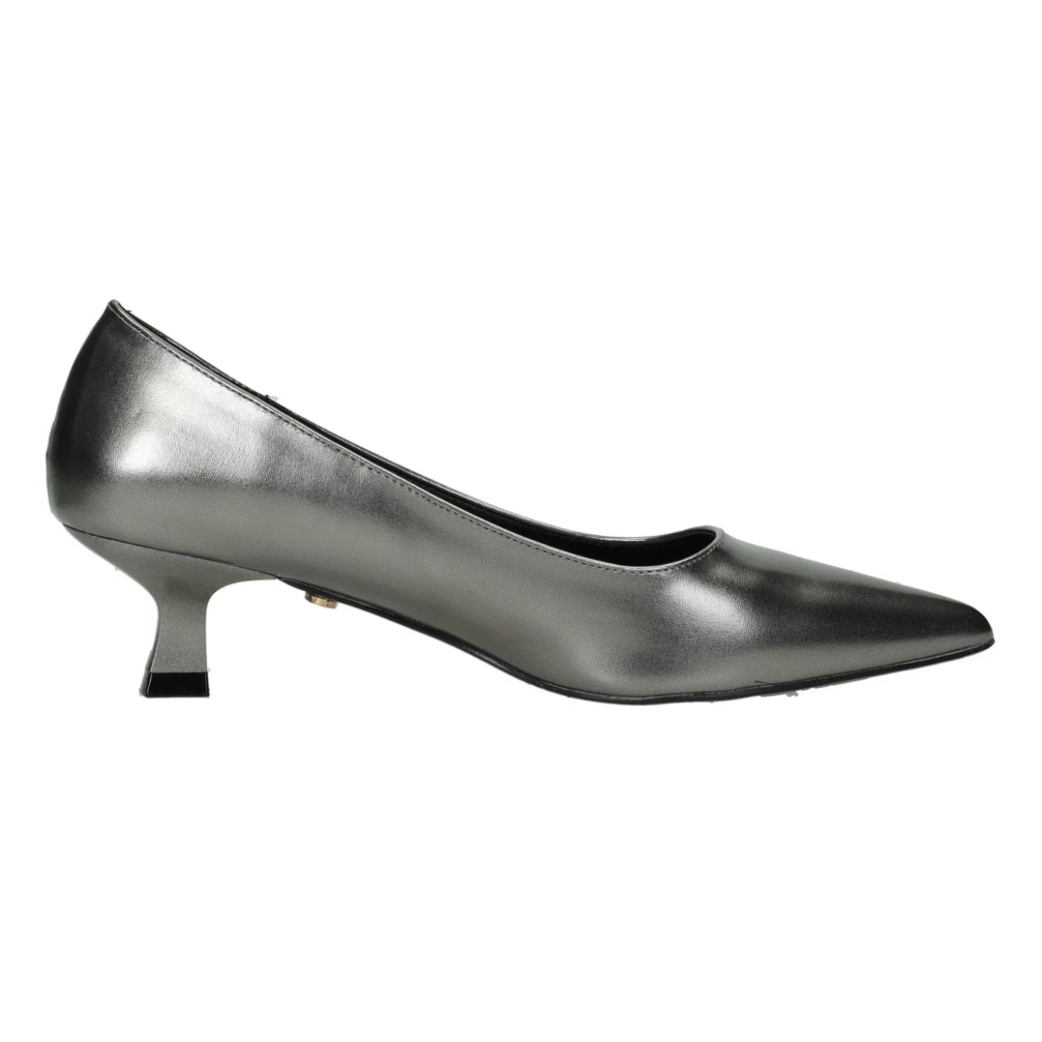 Décolleté effetto metallizzato.Tacco alto 5.5cm