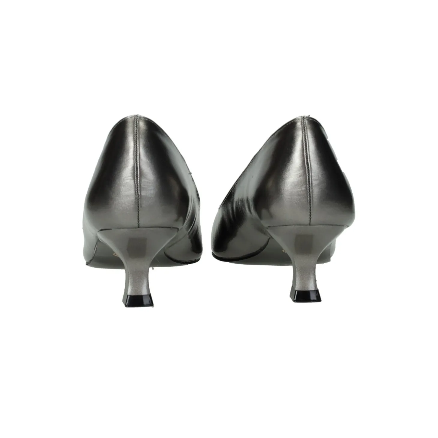 Décolleté effetto metallizzato.Tacco alto 5.5cm