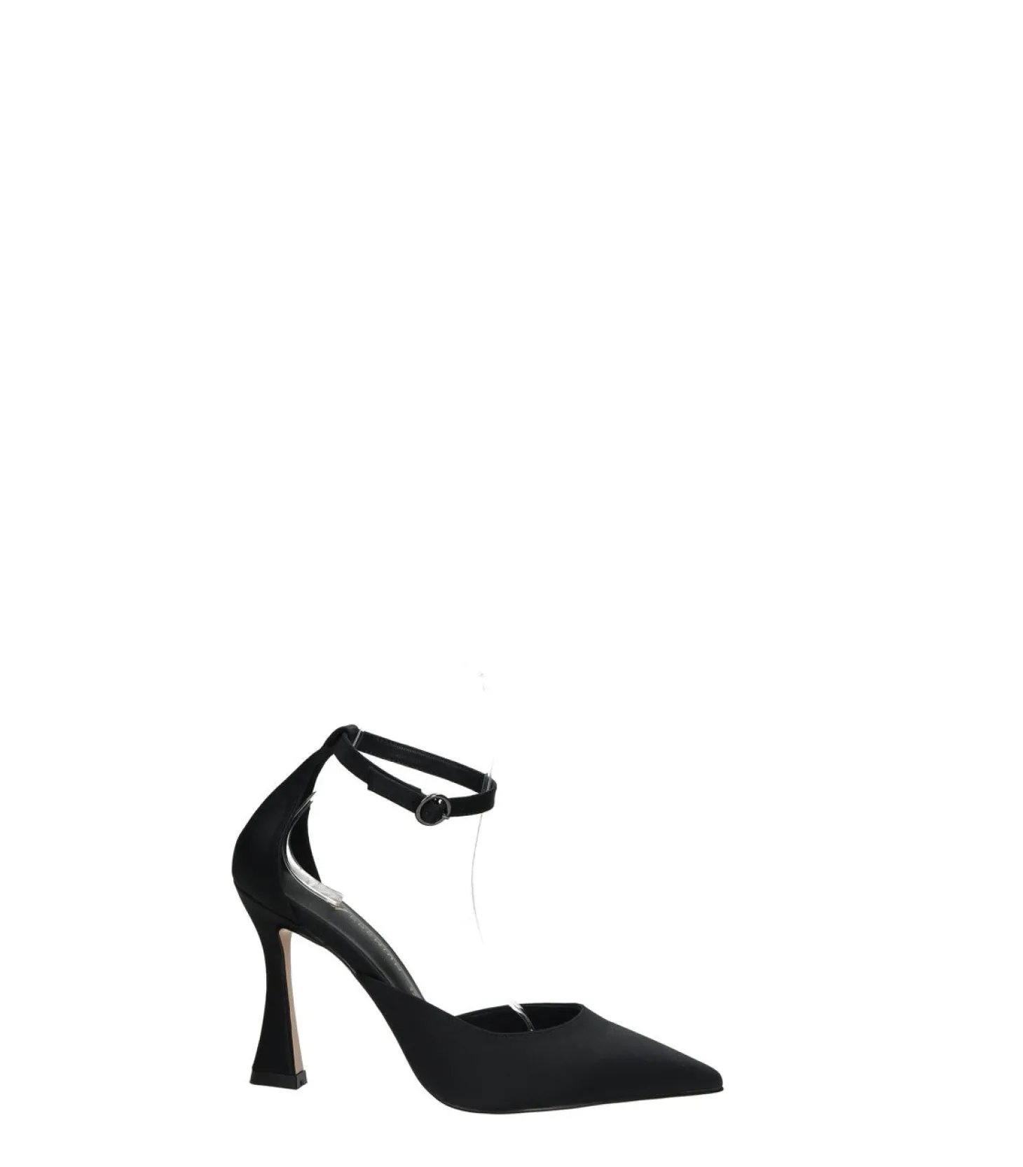 Décolleté in tessuto morbido. Tacco alto 10cm