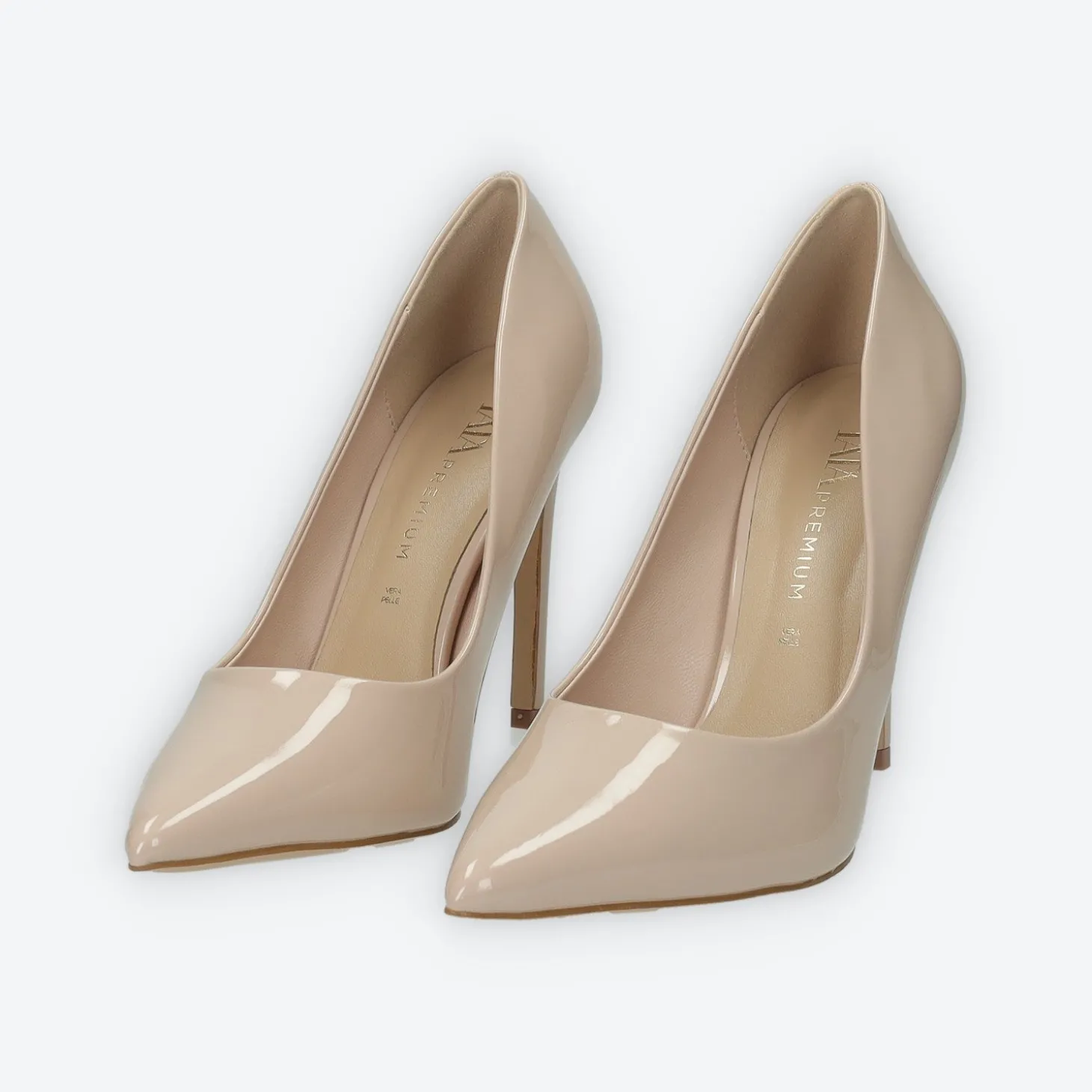 Décolleté in vernice