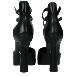 Décolleté platform con doppio cinturino. Tacco alto 12cm