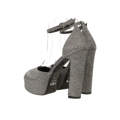 Décolleté platform glitterate. Made in Italy. Tacco alto 14cm