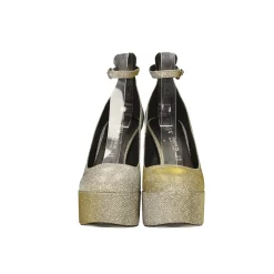 Décolleté platform glitterate. Made in Italy. Tacco alto 13.5cm