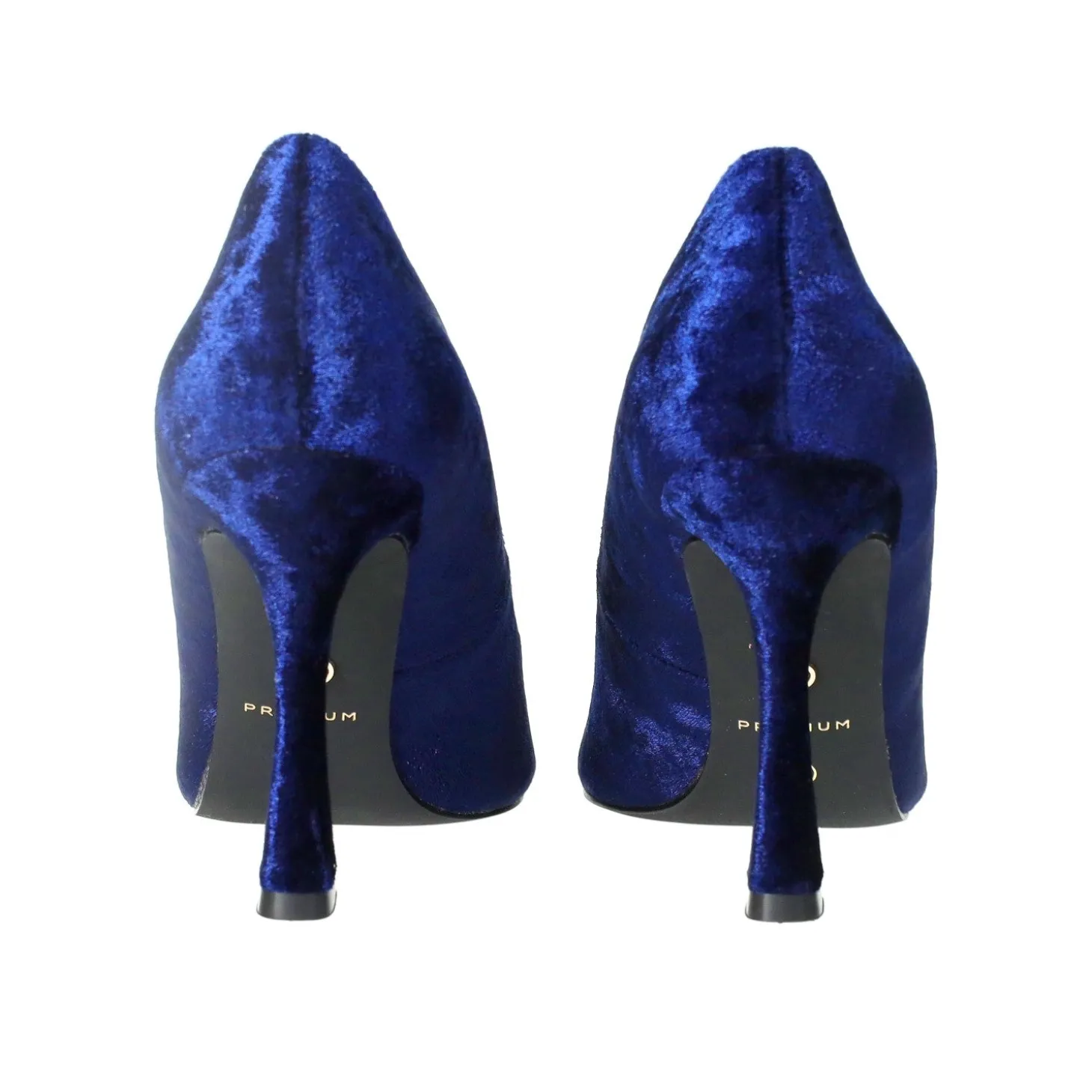 Décolleté pumps con punta in tessuto. Tacco alto 10cm