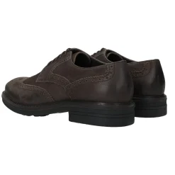 Derby semi brogue in vera pelle