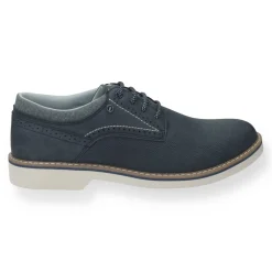 Derby semi brogue.sottopiede in Memory Active
