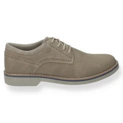 Derby semi brogue.sottopiede in Memory Active