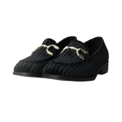 Mocassini con fibbia. Tacco alto 3cm