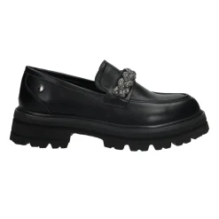 Mocassini con morsetto in strass.Tacco alto: 3cm