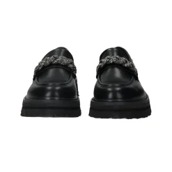 Mocassini con morsetto in strass.Tacco alto: 3cm