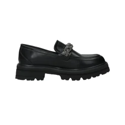 Mocassini con morsetto in strass.Tacco alto: 3cm