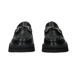 Mocassini con morsetto in strass.Tacco alto: 3cm