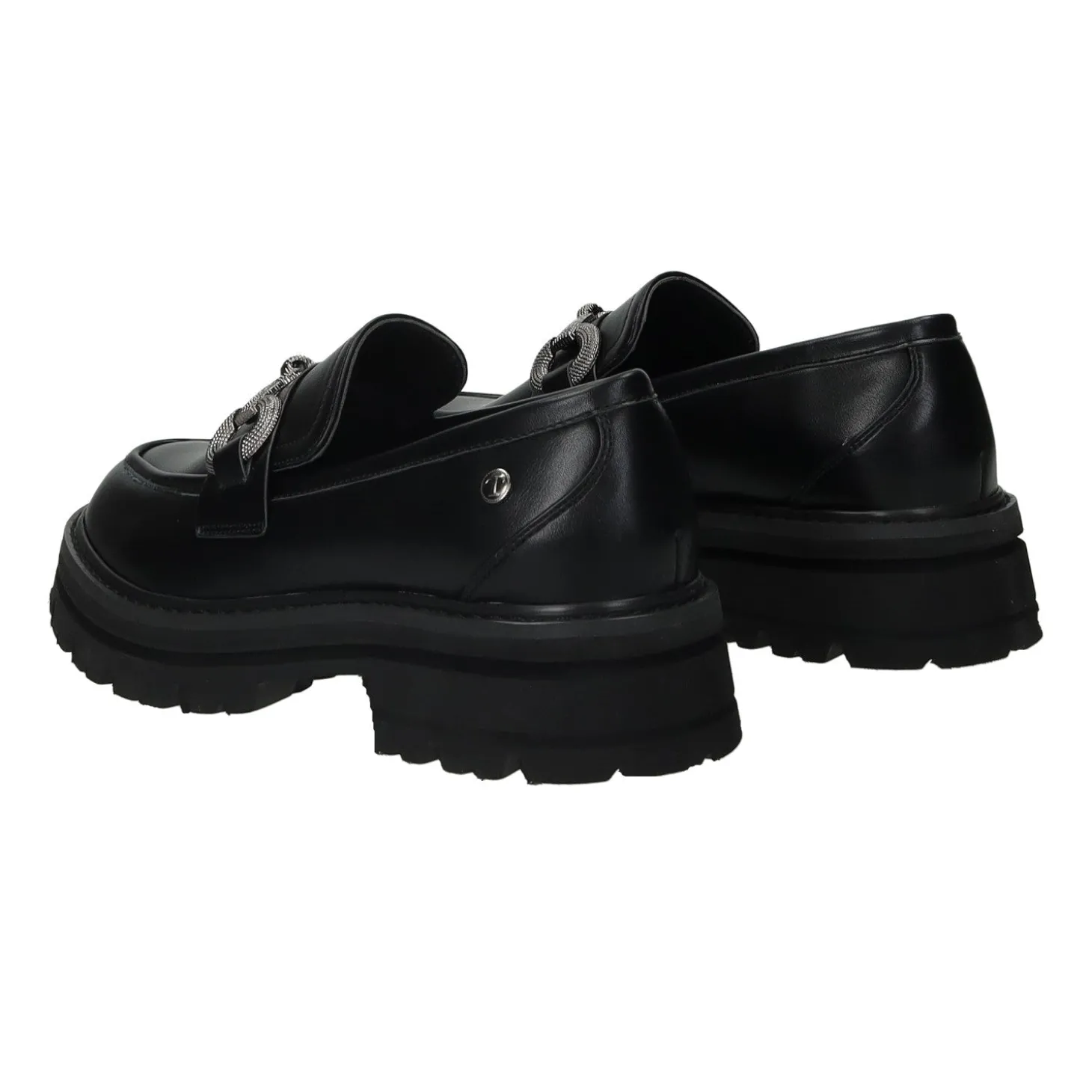 Mocassini con morsetto in strass.Tacco alto: 3cm