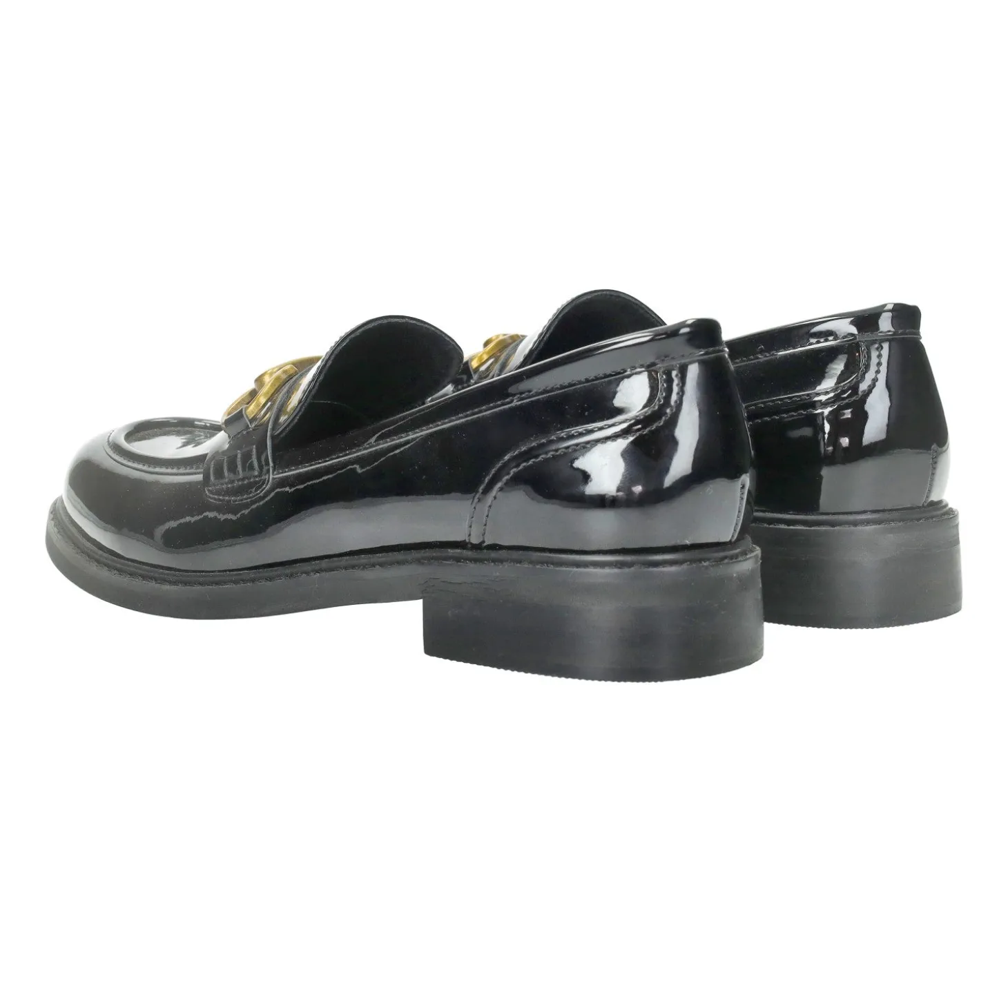 Mocassini con morsetto.Tacco alto 3cm