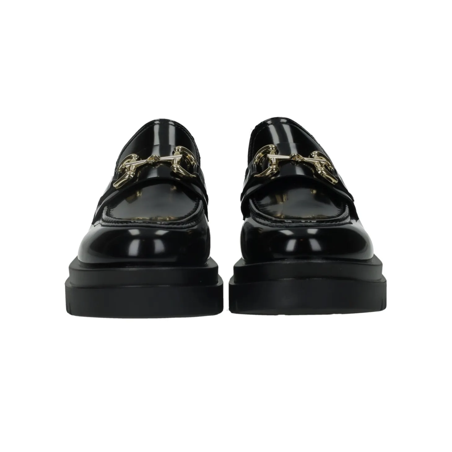 Mocassini con morsetto.Tacco alto 3 cm