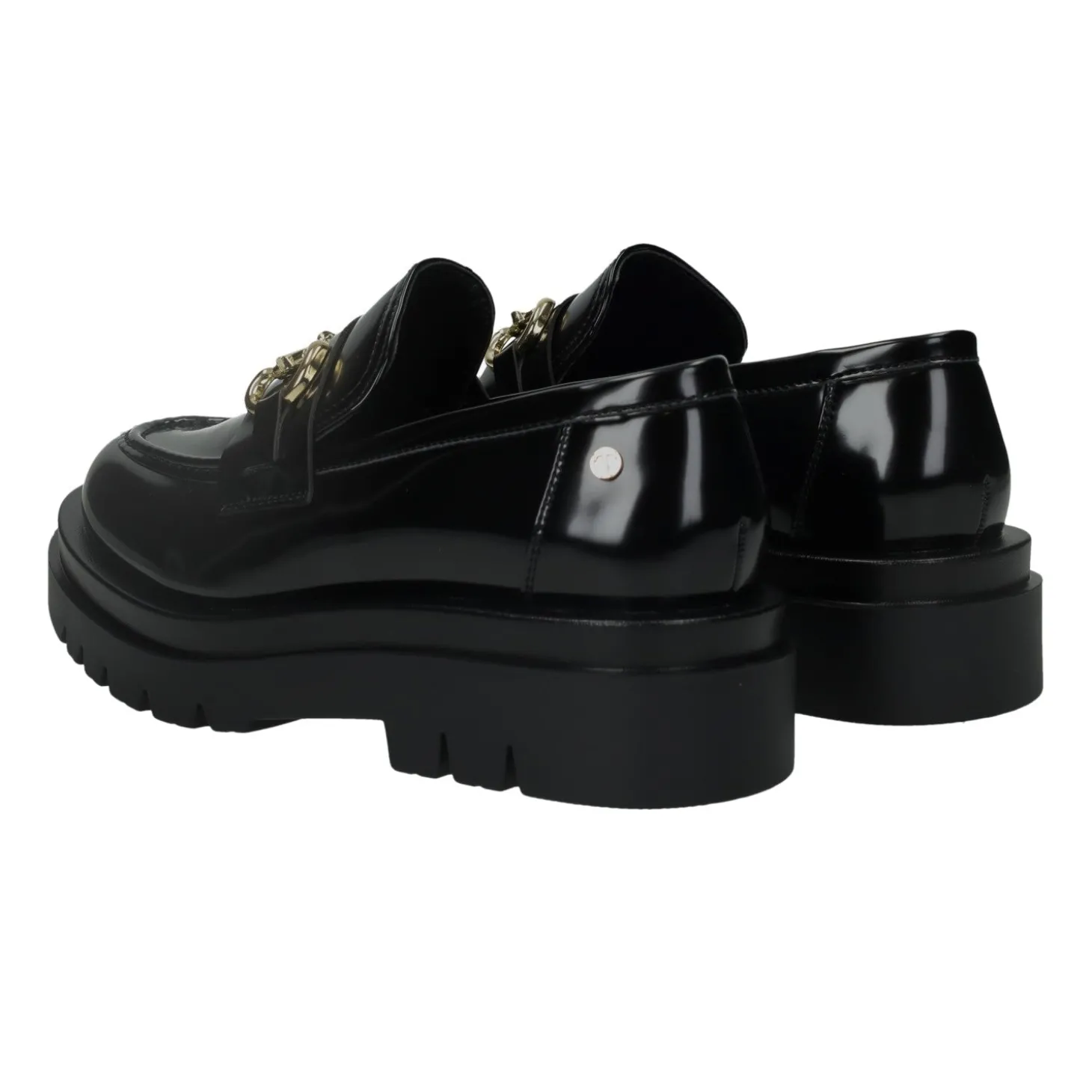 Mocassini con morsetto.Tacco alto 3 cm