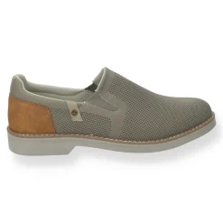 Mocassini in tessuto stretch. sottopiede in Memory Active