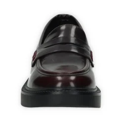 Mocassini in vernice con fondo alto 3cm