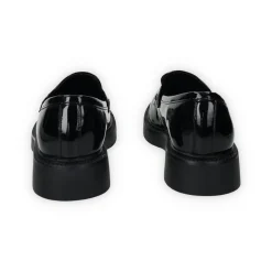 Mocassini in vernice con fondo alto 3cm