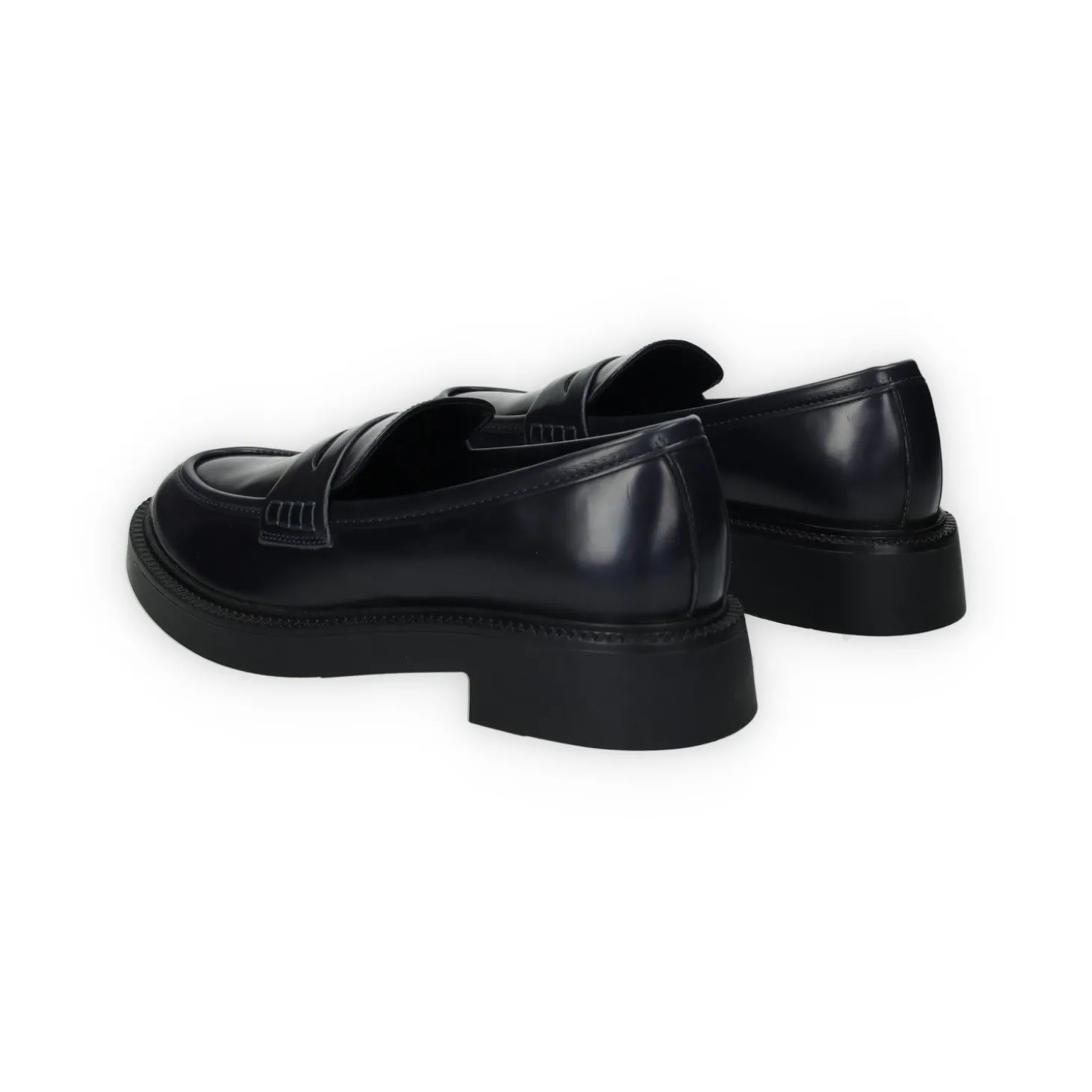 Mocassini in vernice con fondo alto 3cm