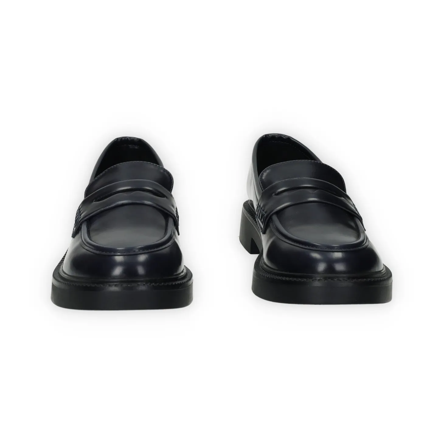 Mocassini in vernice con fondo alto 3cm