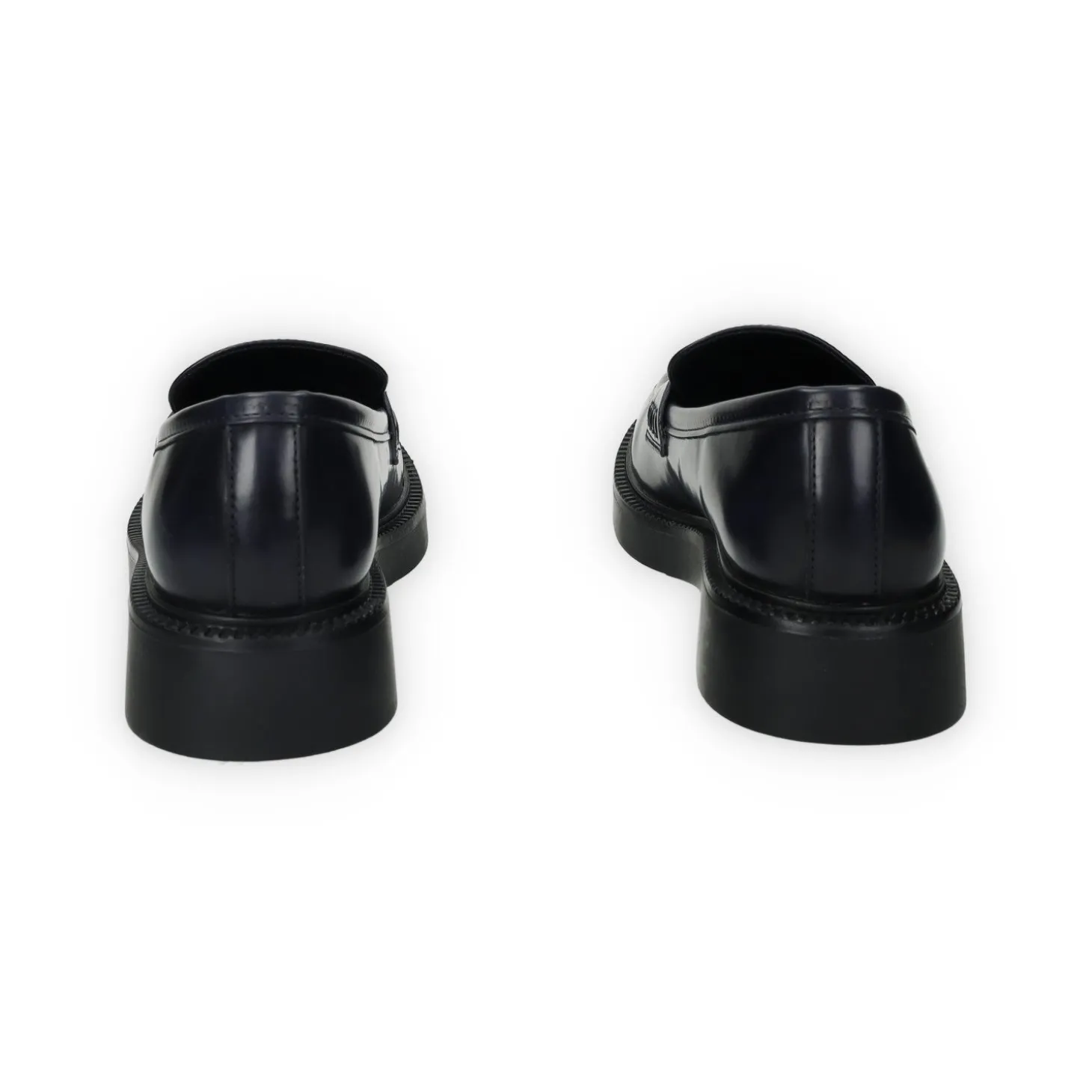 Mocassini in vernice con fondo alto 3cm