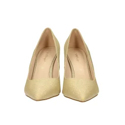 Pumps glitterate. Tacco piramidale alto 9cm