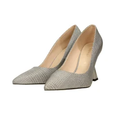 Pumps glitterate. Tacco piramidale alto 9cm